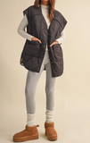 Reversible Oversized Quilted Vest