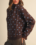 Polka Dot Sweater + Scarf