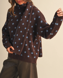 Polka Dot Sweater + Scarf