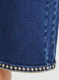 Risen Embroidered Barrel Jean