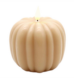 4" Gold Pumpkin LED Candle