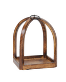 Dark Wood Rectangular Lantern