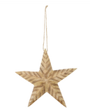 9" Wood Star Ornament