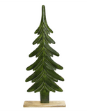 40" Enamel Green Pine Tree On Stand