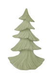 9" Velvet Green Layered Resin Tree