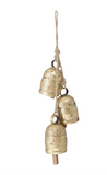 12" Gold Bells Hanger