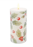 6" Holly LED Pillar