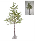 48" Lighted Snowy Pine Tree