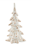 10" Distressed Cream Christmas Tree
