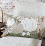 Autumn Pumpkins Lumbar Pillow