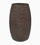 14.5" Hammered Chocolate Vase