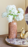 Red Floral Ceramic Vase