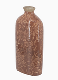 Red Floral Ceramic Vase