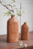 Red Floral Ceramic Vase