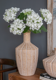 17" Gold Brushed Terracotta Vase