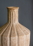 17" Gold Brushed Terracotta Vase