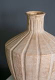 13.5" Gold Brushed Terracotta Vase