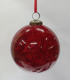 5" Red Mercury Glass Ornament