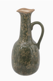 Small Rustic Sage Ceramic Vase