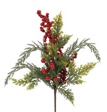 16" Fresh Touch Cedar + Berry Spray