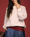 Henley Quilted Pullover