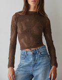 Seamless Knit Jacquard Long Sleeve