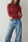 Seamless Knit Jacquard Long Sleeve