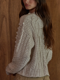 Cable Knit Long Sleeve Sweater