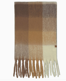 C.C. Color Block Check Woven Scarf