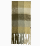 C.C. Color Block Check Woven Scarf