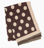 Two Tone Polka Dot Reversible Scarf