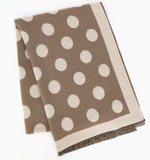 Two Tone Polka Dot Reversible Scarf