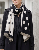 Two Tone Polka Dot Reversible Scarf