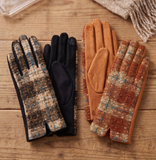 Vintage Tweed Touchscreen Gloves