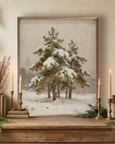 16x20 Snow Covered Pines