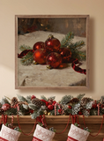24x24 Red Ornaments On Display