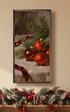 8x16 Red Ornaments + Ribbon