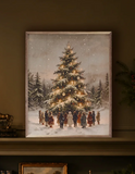 32x40 Gathering Around The Christmas Tree