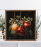 12x12 Ornaments With Holly