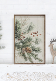 10x16 Branches Of Christmas By Petals Prints Design