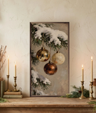 12x24 Gold & Brown Ornaments