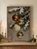 10x16 Four Gold & Brown Ornaments