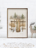 10x16 Vintage Resting Sleigh