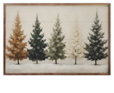 16x10 Colored Pine Trees