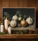 16x10 Bright Christmas Ornaments