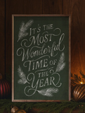 16x24 It's The Most Wonderful Time - Green