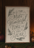 10x16 It's The Most Wonderful Time - White