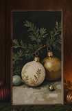 20x40 Gold + White Ornament