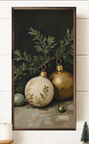 18x36 Gold + White Ornament