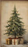 16x24 Christmas Tree With Presents II